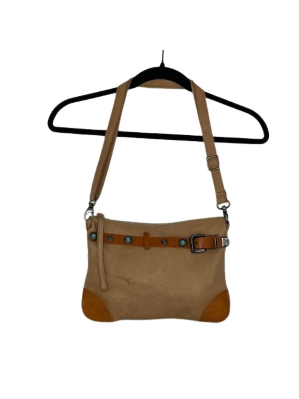 Giorgia Milani brown western crossbody bag soft leather NWOT